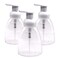 Clear Plastic Foaming Bathroom Countertop Soap Dispensers Foaming Pump Bottles Refillable Plastic Container for Liquid Soap Compatible with Dr Bronners Pure Castile Soap 250ml 85 oz  3 Pack