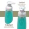 Clear Plastic Foaming Bathroom Countertop Soap Dispensers Foaming Pump Bottles Refillable Plastic Container for Liquid Soap Compatible with Dr Bronners Pure Castile Soap 250ml 85 oz  3 Pack