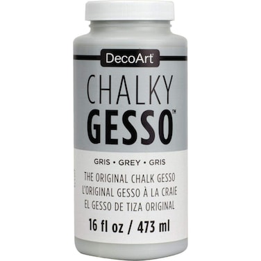 Decoart Chalky Gesso 16oz Grey None