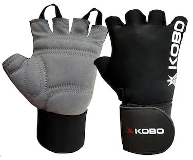 Kobo Weight Lifting GlovesFitness Gym Gloves With Wrist Support Medium