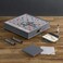 WS Game Company Scrabble Deluxe Designer Edition with Rotating Wooden Game Cabinet