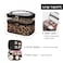 imerelez Doublelayer Cosmetic Bag Makeup Bag Travel Makeup Bag Makeup Bags for Women Cosmetics Cases Portable Waterproof Foldable Leopard
