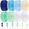 Zippers by The Yard for Sewing DOITEM 28 mm Zippers 224 m Nylon Endless Zip Set with Slider and Zip for Sewing and Crafts  7 Colors
