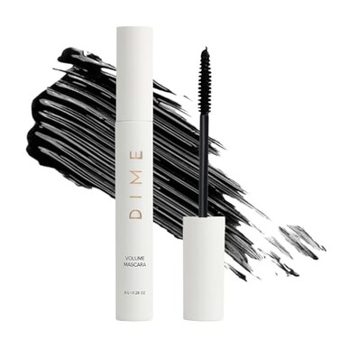 DIME Beauty Volume Mascara  SmudgeProof Tubing Mascara for Fuller Thicker Lashes Adds Volume  Length Black 028 oz  8 g