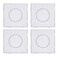 4PCS 5mm Fuse Beads Boards Large Square Clear Pegboards Kits for Craft Beads