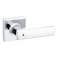 Kwikset Breton Interior Privacy Door Handle with Lock Door Lever For Bathroom and Bedroom Polished Chrome Reversible Keyless Turn Lock