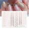 3D Lines Nail Stickers Rose Gold Metal Nail Art Decals 8 Sheets Stripe Lines Letters French Tips SelfAdhesive Nail Decals Curve Nail Art Sliders Nail Supplies for Women Manicure DIY Decorations