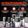 KORR Tools KSS005 32pc Master Hex Bit Socket Set  SAE and Metric Set  14Inch 38Inch  12Inch drive