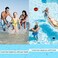 Guard Glasses Water Skipping Ball Summer Beach Ball 2Pack Water Bouncing Balls Grip Ball for Beach Swimming Pool River Lake Red