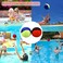 Guard Glasses Water Skipping Ball Summer Beach Ball 2Pack Water Bouncing Balls Grip Ball for Beach Swimming Pool River Lake Red