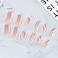 24 Pcs Press on Nails Short Luvehandicraft Glossy Fake Nails Coffin False Nails with Glue for Women and Girls Pink White Swirl 28 Piece Set