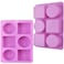 ionEgg Rectangle and Oval Silicone Soap Mold With Leaf Patterns Pack of 2
