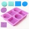 ionEgg Rectangle and Oval Silicone Soap Mold With Leaf Patterns Pack of 2