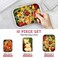 Cykorxicc 10 PC Square 304 Stainless Steel Food Containers with Lids Airtight Bento Lunch Box Metal Meal Prep Food Containers Reusable Stackable  Nestable OvenDishwsherFreezer Safe
