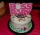 AICHENGZI Baby Girl Cake Topper Pink Cake Decorations Baby Shower Theme Party Supplies 5pcs Girls