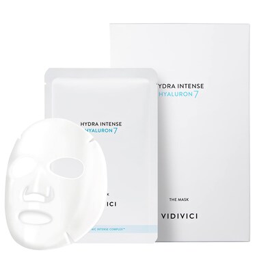 VIDIVICI Hydra Intense Hyaluron7 Mask Sheet  Intensive Moisturizing Full Face Mask with Hyaluronic Acid  Lyocell Sheet Mask for Soft and High Adhesion 10 Sheets