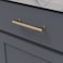 BelwithKeeler Verge Collection Pull 5116 Inch 128mm Center to Center Brushed Golden Brass Finish