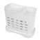 KOREAC_ Kitchen Storage Chopsticks Holder Basket for Dishwashers L63 X H53 X W3 Plastic Drain RackCapacity 2 Divided Compartments