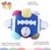 The Season Toys Football Bumpy Ball for Baby Cognitive Developmental Baby Boys  Girls  Newborn to 36 Months Sensory Football Rattle Toy Blue