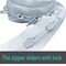 Bulk 5 Yards Long Zipper Roll for Sewing Coil Zippers by The Yard Bulk Continuous Zipper Roll for Sewing  Upholstery Zipper Chain with 15 Installed Sliders and Pull White Zipper