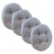 Klear Vu Omega Gripper NonSlip Tufted Round Barstool Cushion for Dining Rooms Cafes Bars and Restaurants 14 Chestnut 4 Pack