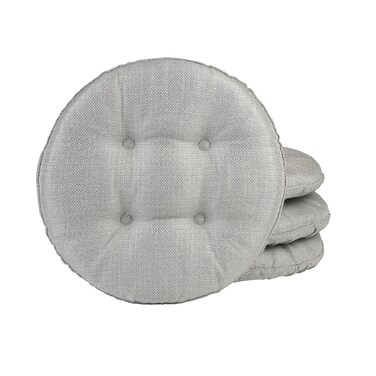 Klear Vu Omega Gripper NonSlip Tufted Round Barstool Cushion for Dining Rooms Cafes Bars and Restaurants 14 Chestnut 4 Pack