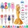 BJDBUS Winter Turtleneck Sweater Clothes for 115 inch Girl Doll Accessories Light Apricot
