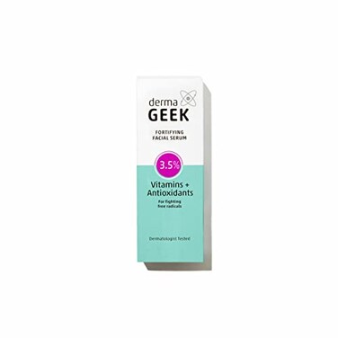 HEB Derma Geek FORTIFYING FACIAL SERUM 35 VITAMINS  ANTIOXIDANTS 1 Ounce Pack of 1