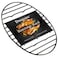 DIMESHY Roasting Rack Black with Integrated Feet Enamel Finished Nonstick fit for 15 inches oval roasting pan safety dishwasher Great for Basting Cooking Drying Cooling rack 125x 85