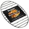 DIMESHY Roasting Rack Black with Integrated Feet Enamel Finished Nonstick fit for 15 inches oval roasting pan safety dishwasher Great for Basting Cooking Drying Cooling rack 125x 85