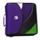 Caseit The Dual 20 Zipper Binder Backpack  Two 2 Inch DRings  5 Subject File Folder  Multiple Pockets  800 Sheet Capacity  Comes with Shoulder and Backpack Straps  Purple Dual301BB
