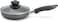 Bene Casa  Black Nonstick Aluminum Frying Pan with Glass Lid 6  Dishwasher Safe for Easy Cleaning