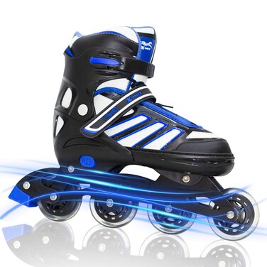 Adjustable Inline Skates MAXFREE Fitness Roller Skates with HighPerformance Wheels for Adults  Teen Outdoor  Indoor