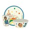 Zak Designs CoComelon Kids Dinnerware Set 3 Pieces Durable and Sustainable Melamine Bamboo Plate Bowl and Tumbler are Perfect For Dinner Time With Family JJ Cody Nina
