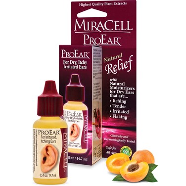 Miracell ProEar Ear Drops for Itchy Ears Ear Wax Removal Clogged Ears Dry Ears AntiInflammatory and Pain Relief for Adults Babies Pets 05oz