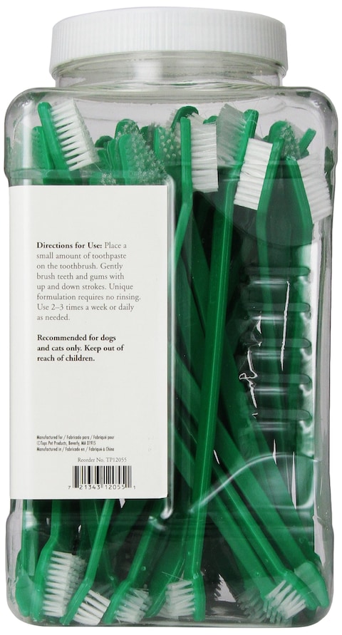 Top Performance ProDental DualEnd Toothbrushes  Convenient Toothbrushes for Cleaning Pets Teeth 50Pack
