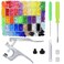 360Pcs T5 12mm Snap Button Plastic with Snap Press Plier Resin Snaps Hand Tool Snaps Fastener with Organizer Storage Containers for Sewing and Crafting