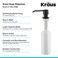 KRAUS Kitchen Soap and Lotion Dispenser in Matte Black KSD31MB