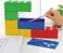 BlueRedGreenYellow Four Color Cube  Cuboid Building Boxes Plastic Table Storage 657326 x 326 x 236 Combo Totally 8 Building Boxes