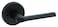 Kwikset 730LSLRDT514 Lisbon Lever with Round Rose Privacy Door Lock with 6AL Latch and RCS Strike Iron Black Finish