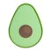 Chopping Board Plastic Doublesided Cutting Board Avocado Shape Fruit and Vegetable Chopping Board Kitchen Tool Food Safe PP Material Vegetable Meat Fruit Cutting Board for Gift Family Dormitory