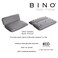 BINO NonSlip Cushioned Bath Pillow with Suction Cups Silver  Spa Pillow Bath Pillows for Tub Neck and Back Support Bathtub Pillow Bath Pillows for Tub Bath Accessories Set Bath Tub Pillow Rest