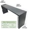 Jingchengmei 4U Hinged Wall Mount Network Rack Equipment Rack with Roof JCMCVWRF4U