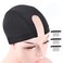 Nunify 2Pcs Large Size U Part Wig Cap For Making Wigs Glueless Spandex Dome Untra Strech Wig Cap Mesh Dome Cap Black Swimming Cap