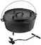 Camp Chef Deluxe 10 Dutch Oven  Cast Iron Dutch Oven with Lid  Lid Lifter for Indoor  Outdoor Cooking  6 Quarts