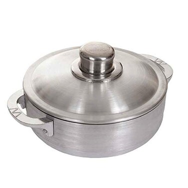 Cajun 67Quart Aluminum Dutch Oven Pot with Lid  OvenSafe Round Caldero  NickelFree Soup Pot