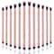 Perthlin 12 Pcs Eyeshadow Smudge Brush 2 in 1 Eyeshadow Brush Double Ended Concealer Brush Under Eye Small Soft Firm Pointed Foundation Makeup Applicator for Blending Eye Shadow Liner Rose Gold
