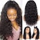 GZAmber Water Wave Lace Front Wigs Human Hair 150 Density Brazilian Human Hair Wig with Baby Hair Pre Plucked Natural Hairline Wigs for Black Women 18 inch