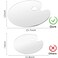 Clear Plastic Paint Palettes  Big Size NonStick Acrylic Palette Oval Artist Paint Mixing Palette for Acrylic Oil Paints Mixing  Easy Clean 12 x157