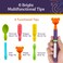 Special Supplies Buzz Buddy Oral Stimulation kit with 6 Soft Textured Interchangeable Heads Calm Sensory Needs Support Speech and Stimulate Self Feeding Gentle Vibrations Purple